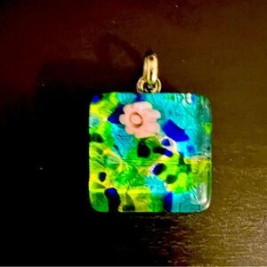 Millefiori Murano Glass Pendant